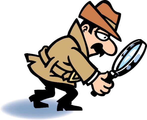 Icon (Cartoon Inspector Looking For Clues)